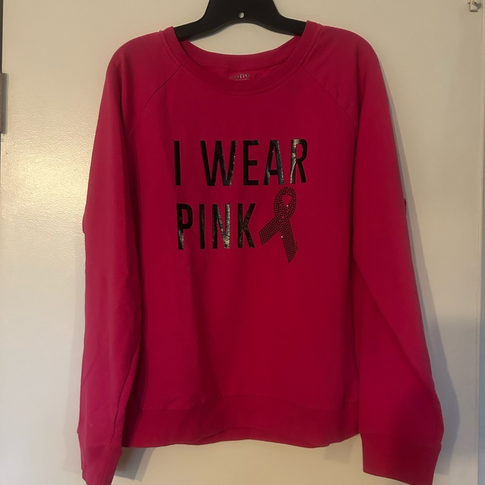 New York & Company Vibrant Pink Soho Street Top